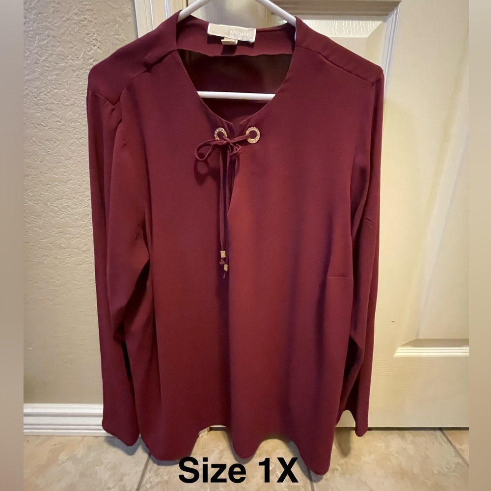MICHAEL Michael Kors Deep Red Blouse